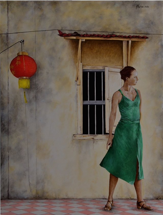 La robe verte - Lampe chinoise 2021 Frédéric Plumerand.jpg
