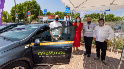 Fiche presse : VOP, une nouvelle application d'autopartage expérimentée entre le PEM de Baillargues, son centre-ville et la Gare Sud de France à Montpellier