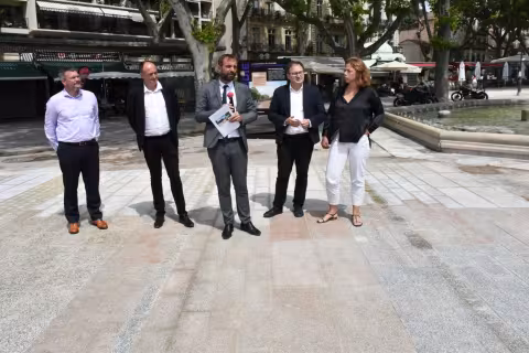 Fiche presse : Concertation Comédie - une exposition dédiée et le choix des sols soumis aux Montpelliérains