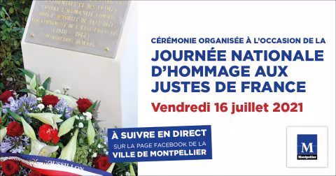 Communiqué de presse - Facebook live : Cérémonie à la mémoire des victimes des crimes racistes et antisémites de l'état français et d'hommage aux justes de France, vendredi 16 juillet
