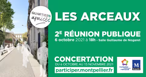 Concertation "Les Arceaux quartier apaisé": 2ème réunion publique ce 6 octobre à 18h