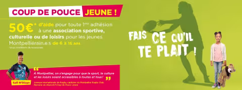 Succès du "Coup de pouce jeune !" : toute l'année, 50 euros de réduction pour une 1ère inscription à une activité sportive, culturelle ou de loisir à destination des 6-16 ans