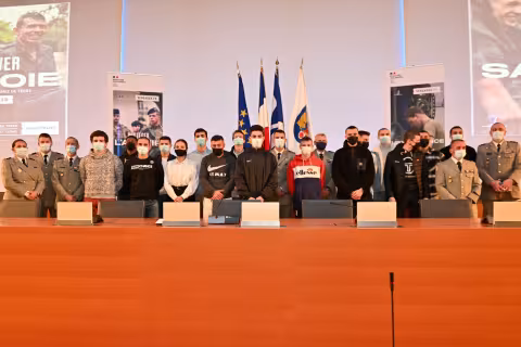 La cérémonie d'engagement de l'Armée de Terre accueillie à l'Hôtel de ville de Montpellier