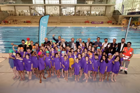 la 9ème édition "Prévention noyades" a été présentée ce matin à la piscine Angelotti à Montpellier