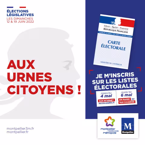 COMMUNIQUE DE PRESE  : SCRUTINS DU 12 ET 19 JUIN : PLUS QUE QUELQUES JOURS POUR S'INSCRIRE SUR LES LISTES ÉLECTORALES