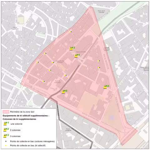 Montpellier Méditerranée Métropole lance l'opération "zéro déchet au sol" dans une partie de l'Ecusson aujourd'hui, vendredi 1er juillet 2022
