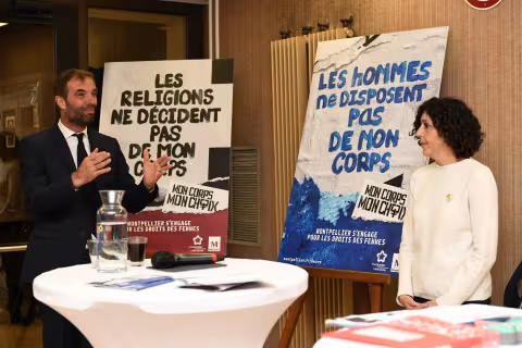lancement de la campagne-manifeste "Mon corps, mon choix" dans le cadre de la Journée internationale des droits des femmes