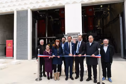 LA CHAUFFERIE AU BOIS DE LA RUE DES CHASSEURS INAUGUREE A MONTPELLIER