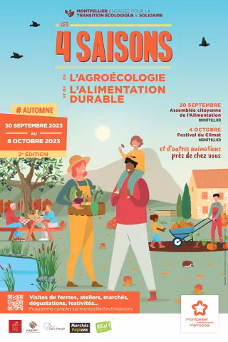 Lancement de la deuxième édition d'automne des 4 saisons de l'agroécologie et de l'alimentation durable du 30 septembre au 8 octobre 2023