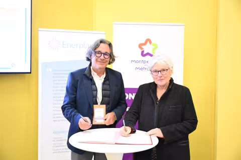 EnerGaïa / Signature d'un protocole d'intention entre la Métropole et Enerplan pour le solaire thermique