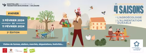 Les 4 saisons de l'agroécologie et de l'alimentation durable, de retour du 3 au 11 février pour la saison "Hiver"