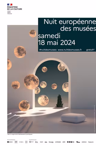 programmation exceptionnelle samedi 18 mai 2024 à l'occasion de la Nuit Européenne des Musées