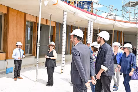 Le groupe scolaire Hypatie prend forme en lisière du quartier Mosson