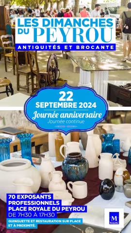 Dimanche 22 septembre, les Dimanches du Peyrou organisent une journée anniversaire avec 70 exposants