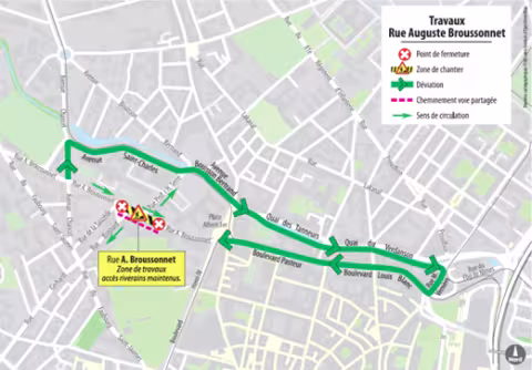 La Régie des eaux engage des travaux en urgence rue Broussonnet