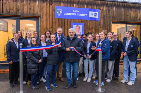 La salle de musculation Jennifer Troncy du stade Sabathé inaugurée