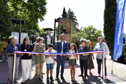 MCAV Mosson #3 : l'aire de jeux inclusive du parc Dioscoride inaugurée