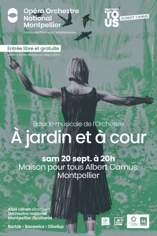 Balade musicale de l'OONM à la Maison pour tous Albert Camus :  "À jardin et à cour", concert gratuit ce samedi à 20h