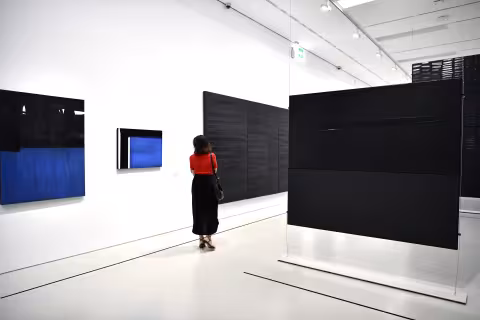 L'exposition "Pierre Soulages. La rencontre" au musée Fabre de Montpellier accueille son 80 000ème visiteur aujourd'hui.
