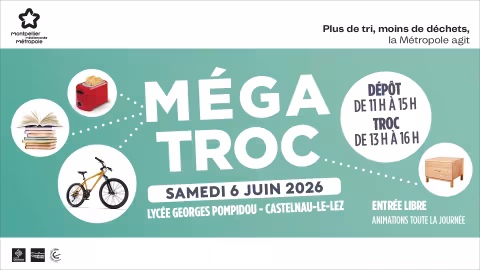 RDV pour le Méga Troc 2026 au lycée Georges Pompidou de Castenau-le-Lez